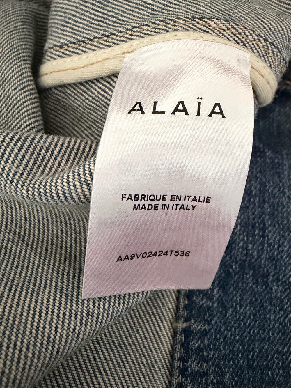 Alaïa Denim Bolero Style Jacket - Size 36 FR/4 US - Picture 9 of 11